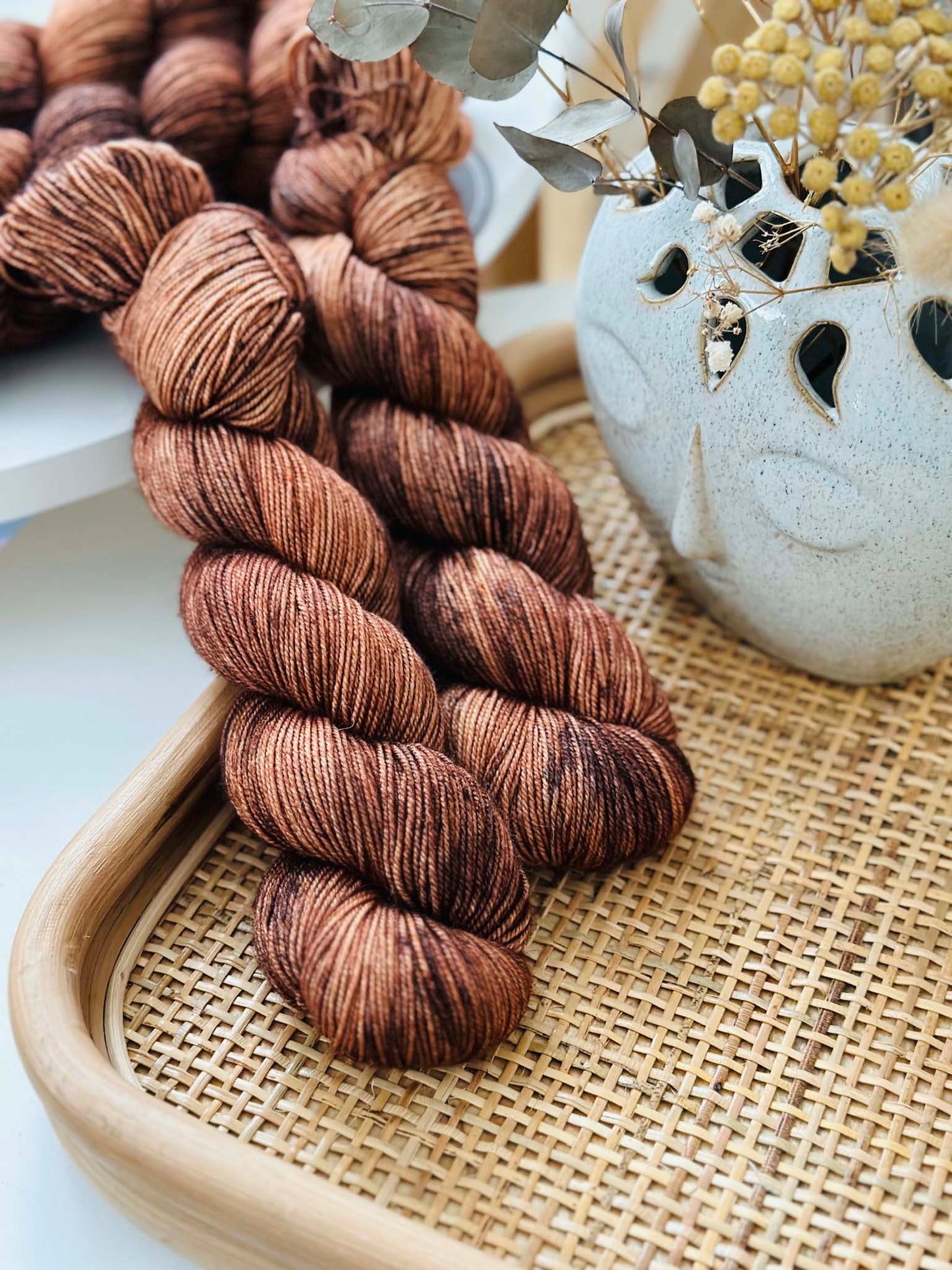 BFL Silky Sock lanka - Speckled Teddy
