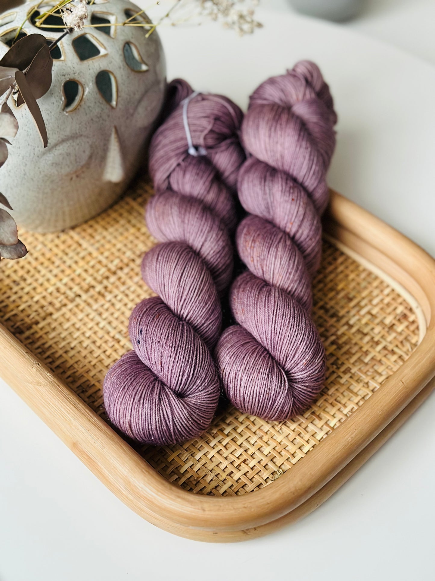 KiMo Sock Yarn - Cloudy Plum