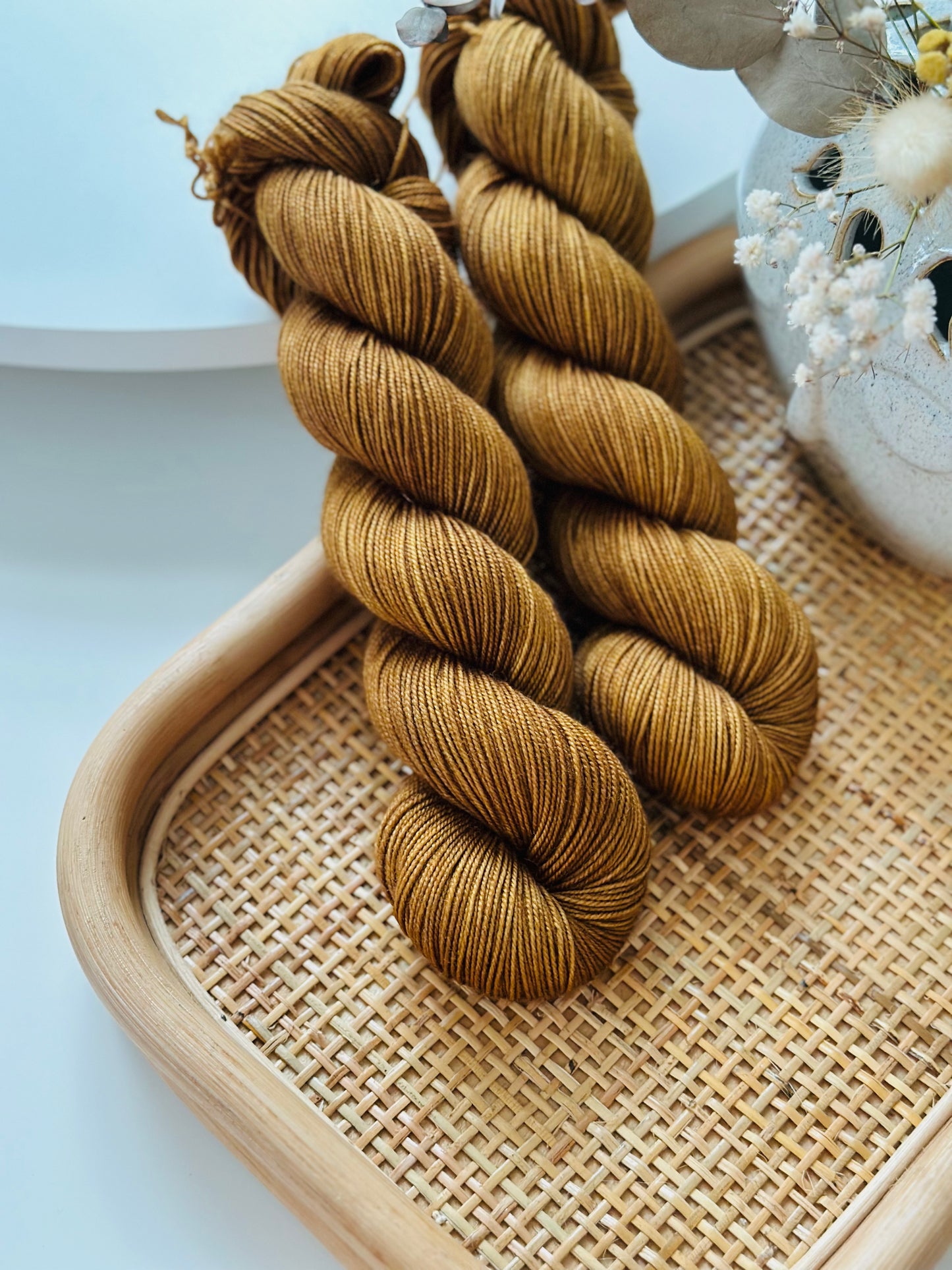 BFL Silky Sock Yarn - Dijon