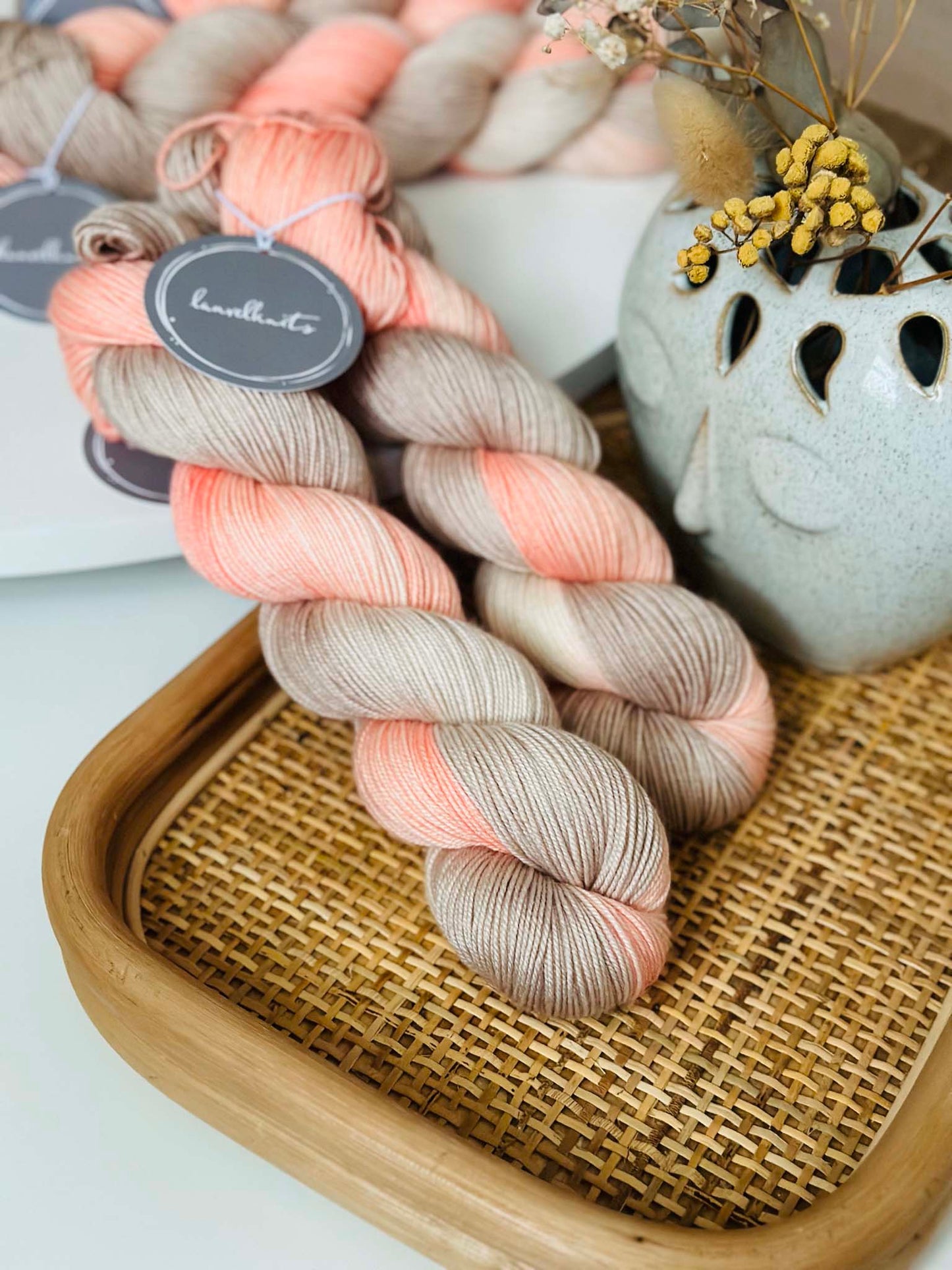 BFL Silky Sock Yarn - Sunset