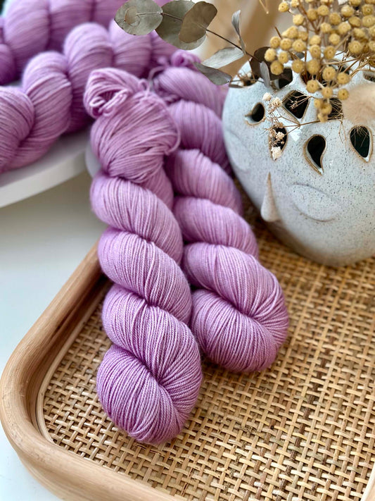 BFL Silky Sock Yarn - Wild Orchid